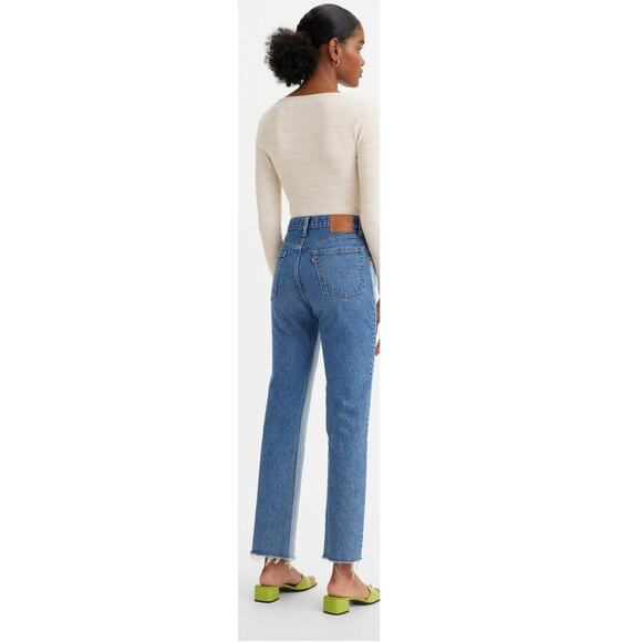 Levi's Premium 501 SPLICED JEANS Size W24/ L30 - Picture 2 of 11